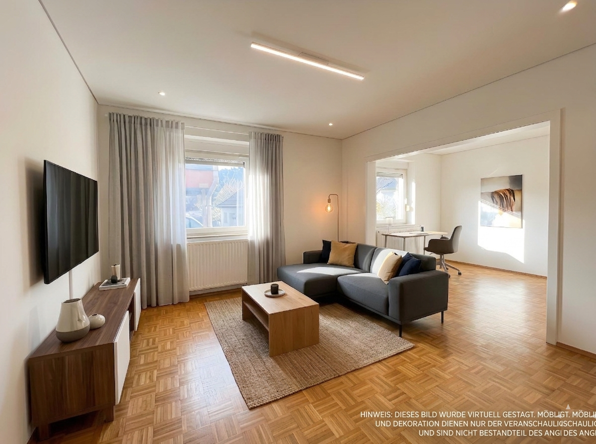 Wohnzimmer staged